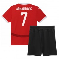 Camisa de time de futebol Áustria Marko Arnautovic #7 Replicas 1º Equipamento Infantil Europeu 2024 Manga Curta (+ Calças curtas)